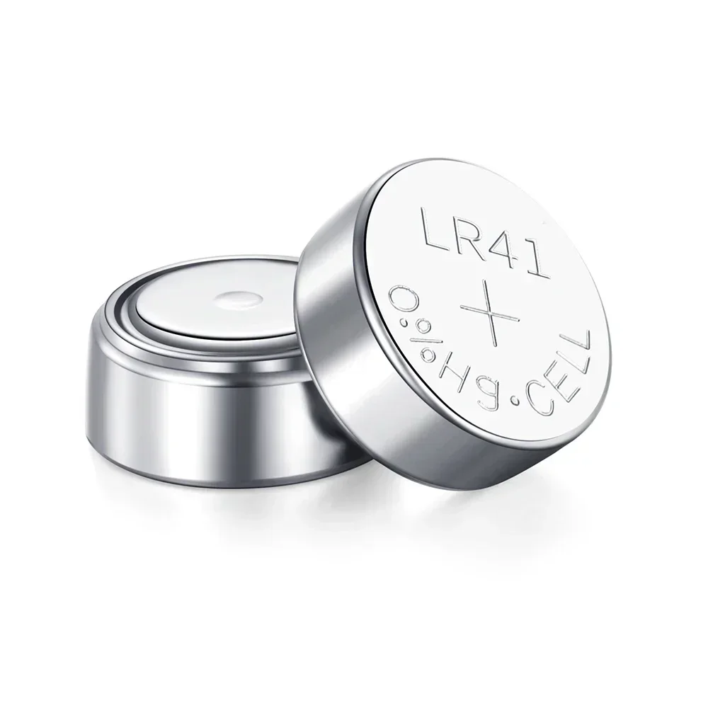 100 Uds AG3 LR41 pilas de botón SR41 392 192 moneda de pila redonda 1,55 V batería alcalina L736 384 SR41SW CX41 para reloj de juguete