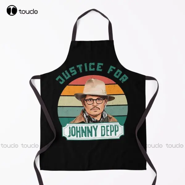 Johnny Depp Hearsay | Justice For Johnny Depp | Johnny Depp Amber Apron Johnny Depp Household Cleaning Apron New Custom Apron