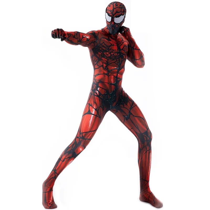 Red Venom Symbiote Spidercosplay supereroe Costume Cosplay Zentai Suit adulti bambini tuta uomo tute da festa