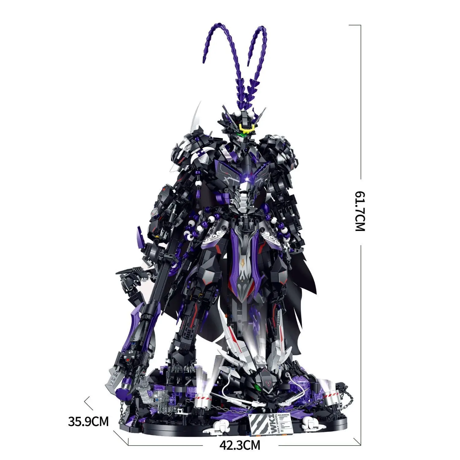 Schwarzer Mythos Wu Kong Hohe Helligkeit Gott Mech Baustein Hoher Schwierigkeitsgrad Zusammenbau Modell Ornament Roboter Spielzeug Geschenk für Kinder