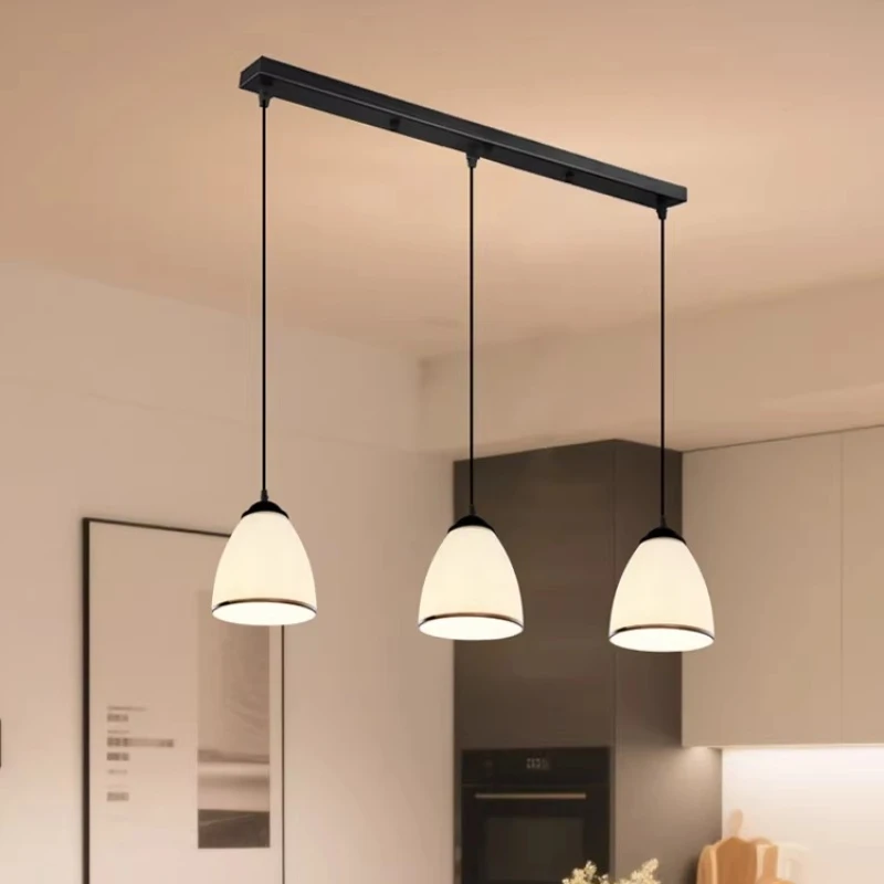 Modern Minimalist Three Headed Chandelier Restaurant Dining Desk Counter Full Spectrum Eye Protection Personalized Pendant Light