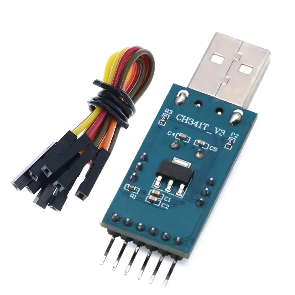 CH341T 2 in 1 module 3.3V 5V USB to I2C IIC UART USB to TTL single-chip serial port downloader