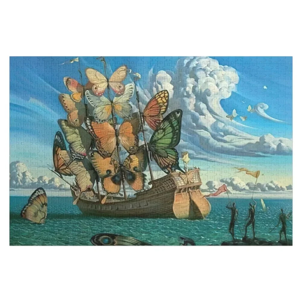 

Salvador Dali Departure of The Winged Ship Meaning Jigsaw Puzzle Iq Wood Adults Puzzle