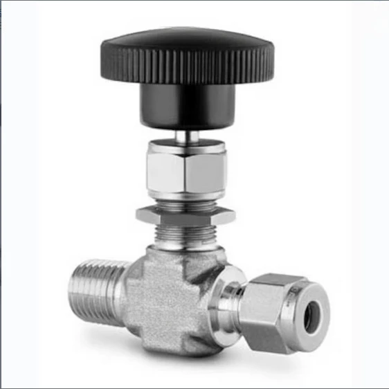 SS-1RM4-S6 Stainless Steel Valve Cap Needle Valve 0.73Cv1/4in. X3/8in External Thread Sleeve