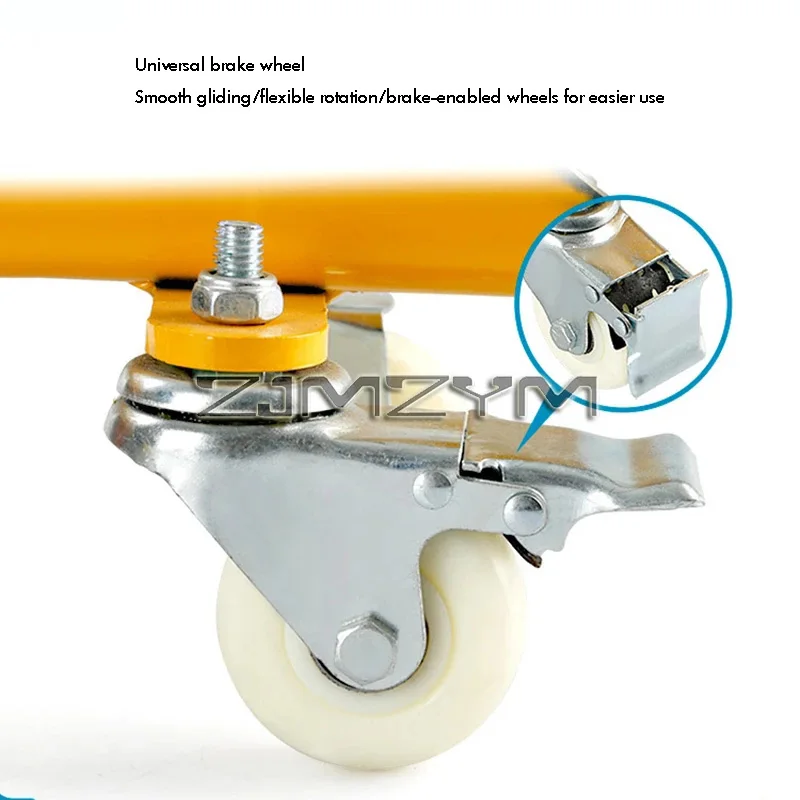 Marble Handling Trolley Groove Width 85mm  Four-wheeled Loading Vehicle Heavy-duty Universal Wheel Carrying Transportation Tool - view 6