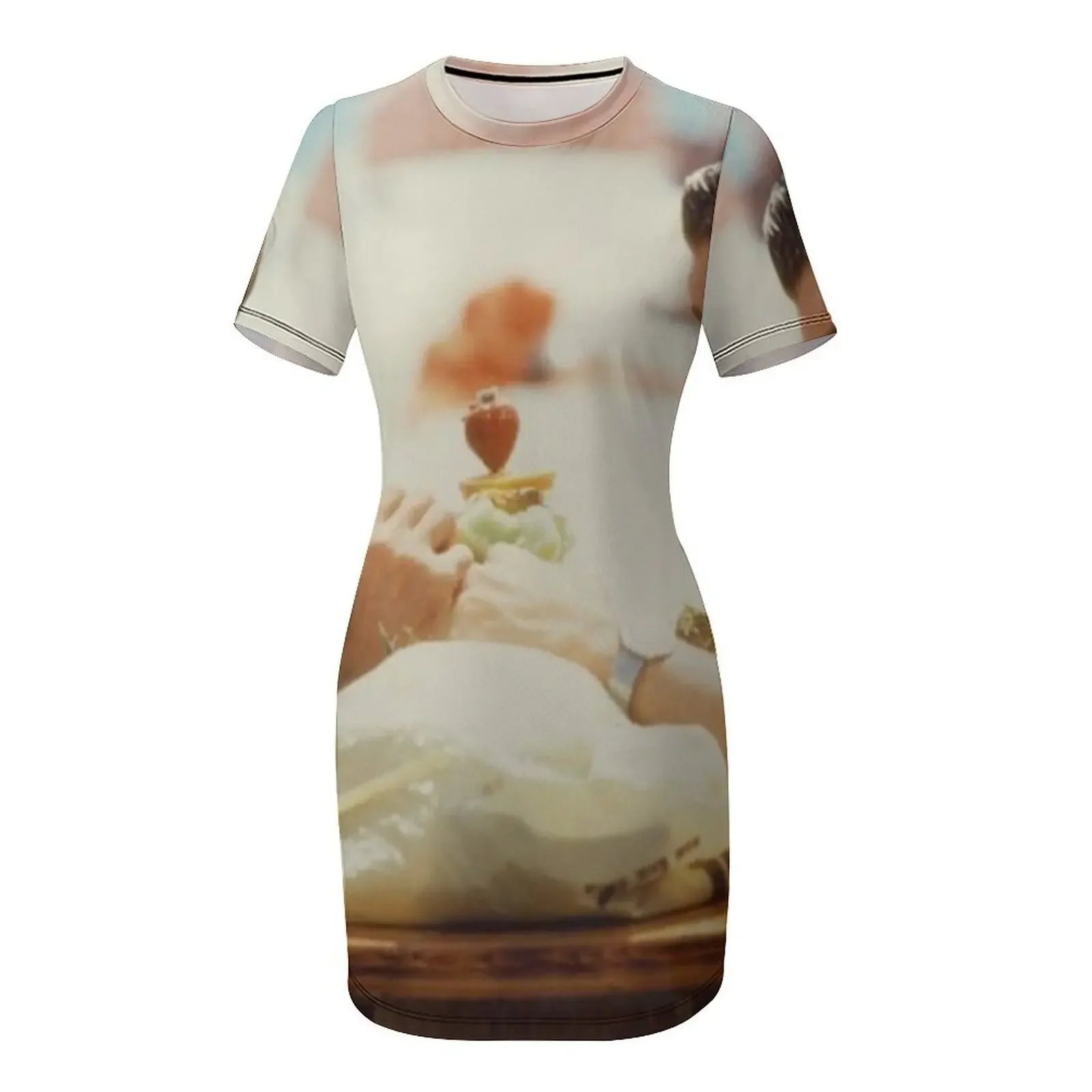 Robe Scarface à manches courtes, robes de soirée pour femmes, robe de bal, robes de mariée pour filles