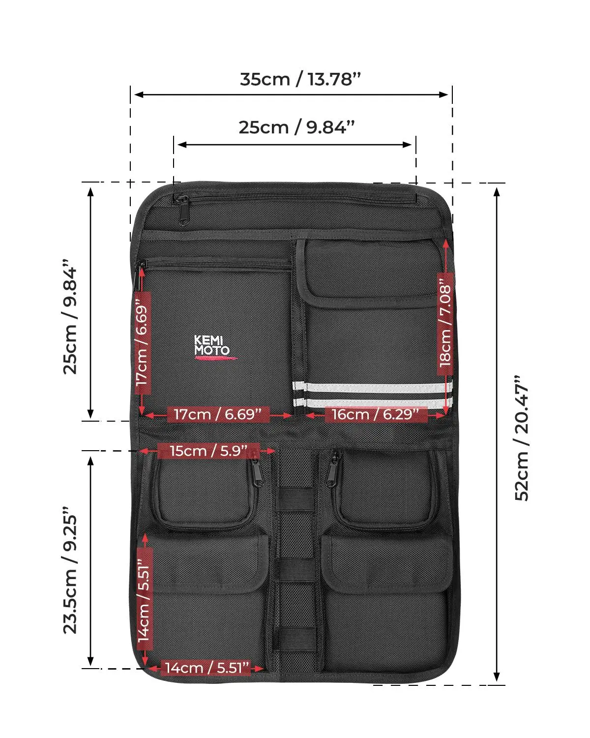 Bolsa organizadora de equipaje para motocicleta Touring para Tour Pak Pack para Road King Street Glide para modelos Touring Electra Glide 1984-2013