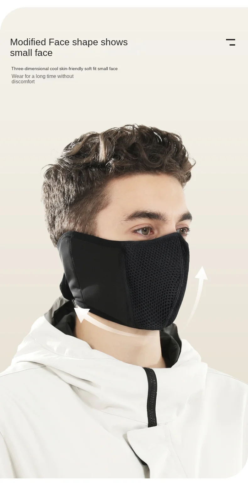 1 Stück Winter-Samt-Thermo-Ohrenschützer-Maske, warm, winddicht, Fleece, Wintermaske, einfache Wickelmaske, Reitmaske, Outdoor, Radfahren, Skifahren – Detail 10