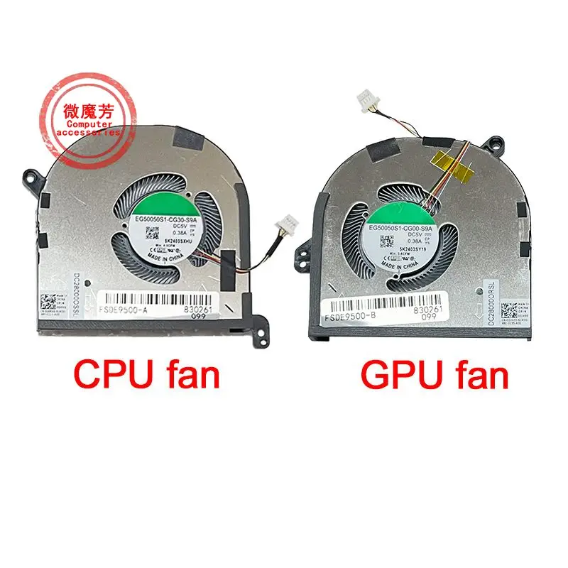 New Laptop CPU GPU Cooling Fan For DELL XPS 15 9500 9510 9520 Precision 5550 M5500 5560 5570 P91F