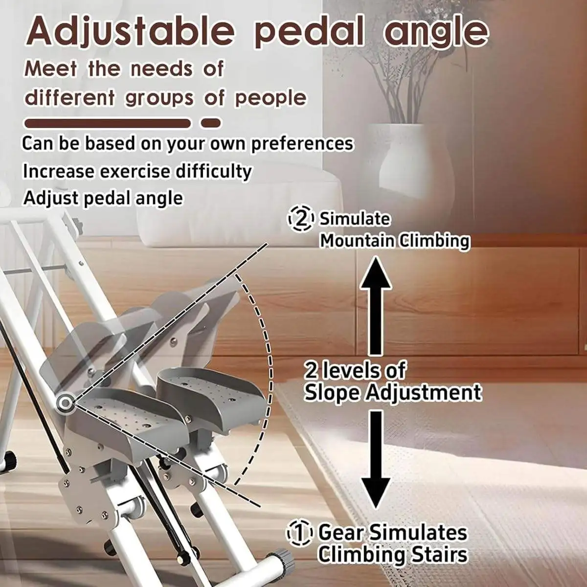 2026 The Latest Vertical Climbing Machine A Folding Aerobic Exercise Climbing Machine With Extended Step Distance Stair Tread Ma