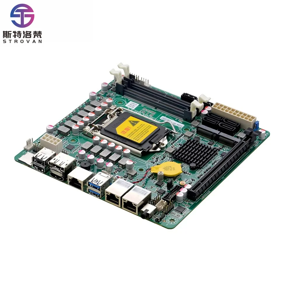 Mini Itx  LGA1200 I3 I5 I7 DDR4 6 SATA3.0 HD DP 4K Display 2 LAN COM 8 USB PCIE3.0x16 Win10 11 Industrial NAS Motherboard