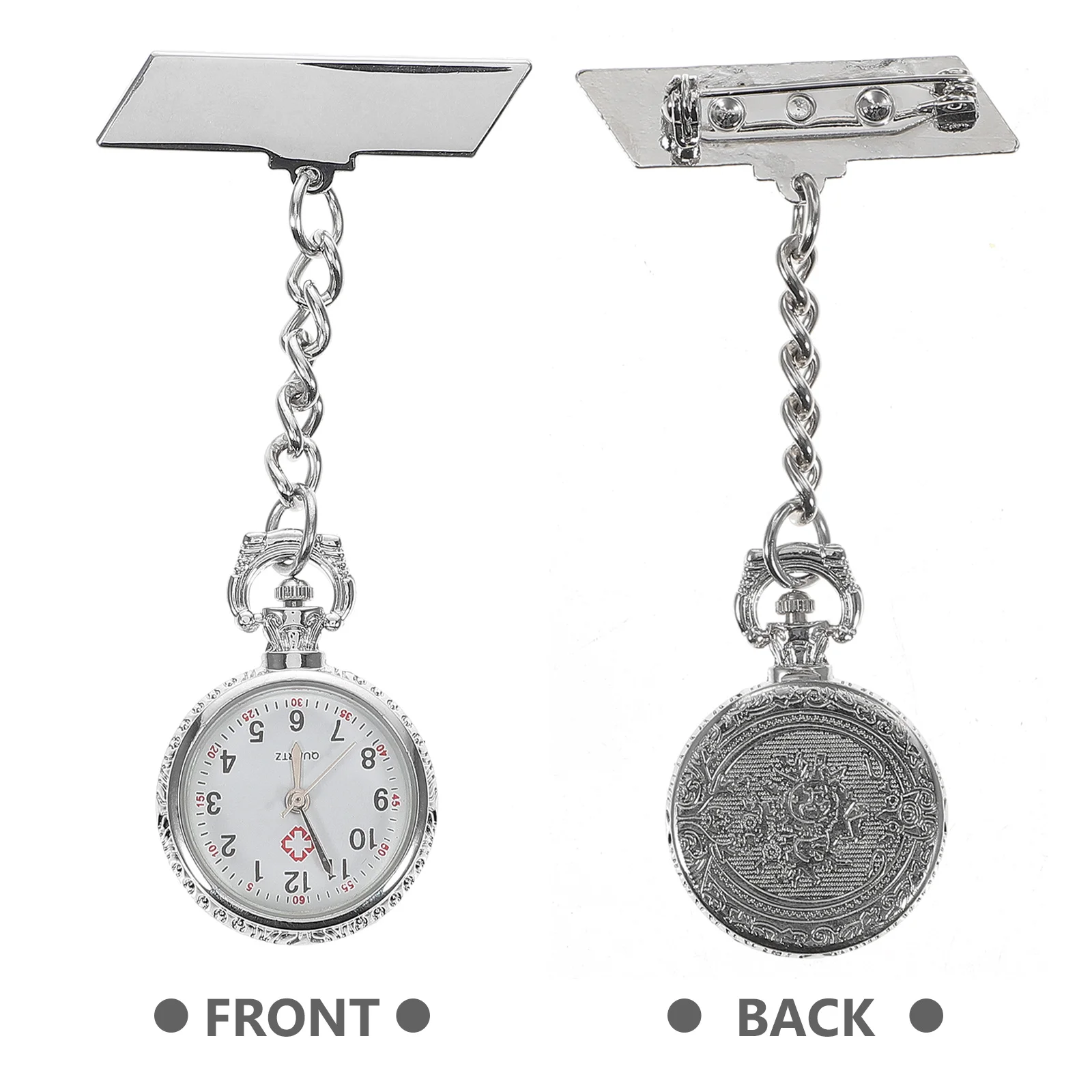 

Nurse Watch Professional Pocket Creative Personalized Silver Classic Durable Premium Lightweight Small Design