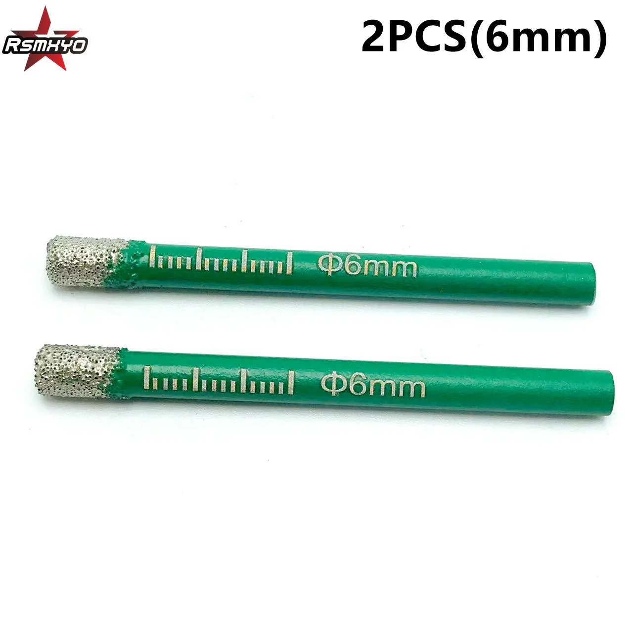 

2PCS 6mm Vaccum Brazed Diamond Dry Drill Bits Hole Saw Cutter For Granite Marble Ceramic Tile Glass Power Tools Accessories