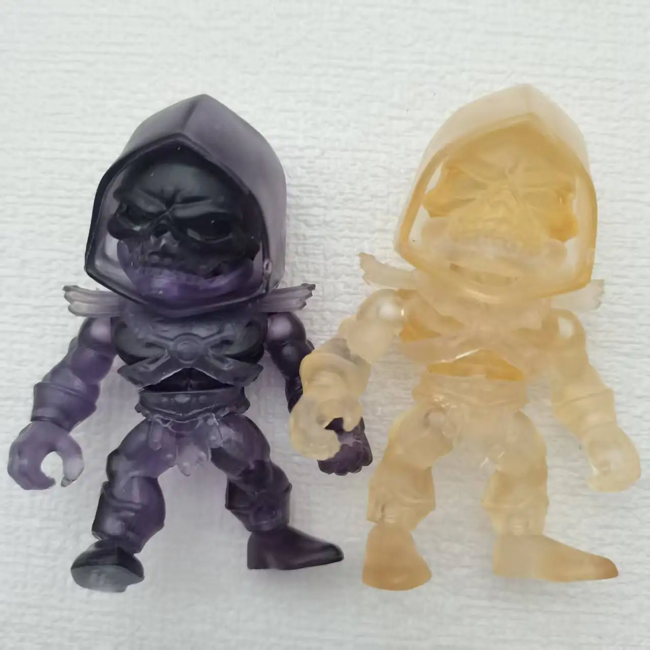 Figuras de acción usadas Skeletor Clear MOTU, película de TV exclusiva clásica, juego de dibujos animados, regalo, juguetes coleccionables, raras, sueltas, sin caja
