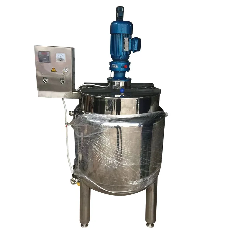 Food grade electric heating stainless steel ingredient barrel cold and hot cylinder vertical