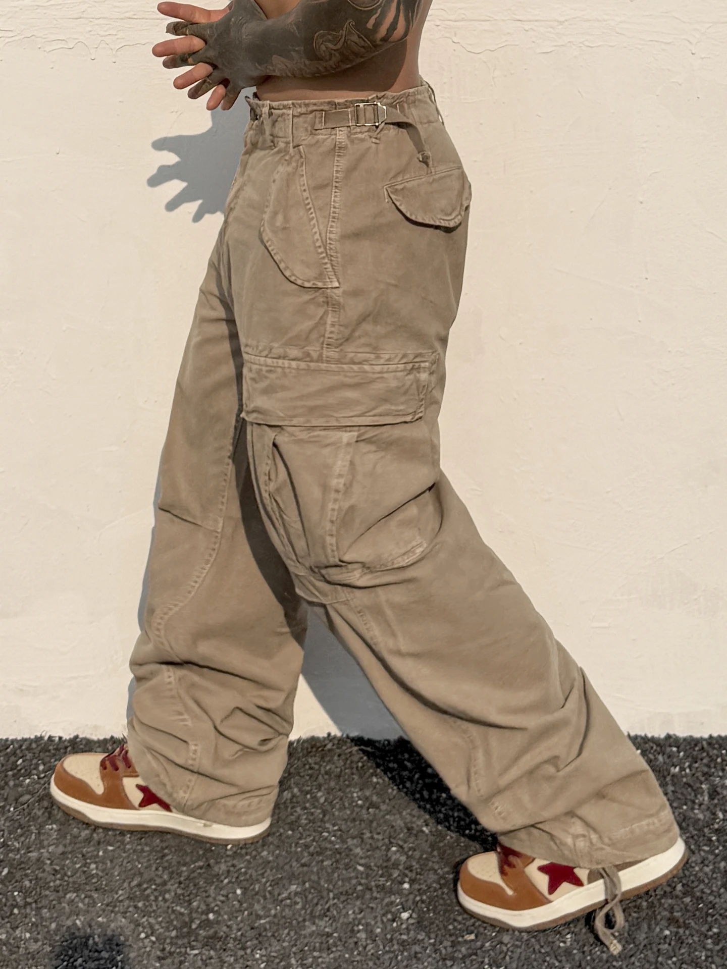 

Модные американские ретро-брюки в уличном стиле, мужские новые свободные повседневные джинсы с множеством карманов, хлопковые прямые брюки