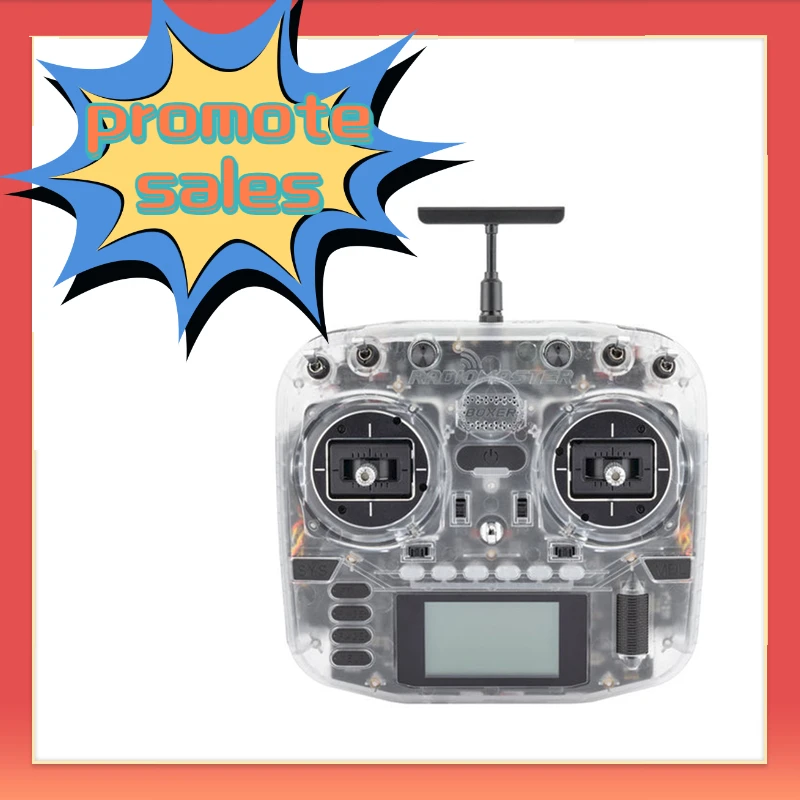 In Stock RadioMaster Boxer New Transparent ExpressLRS 2.4G 16ch Hall Gimbal Transmitter Remote Control Free Shipping