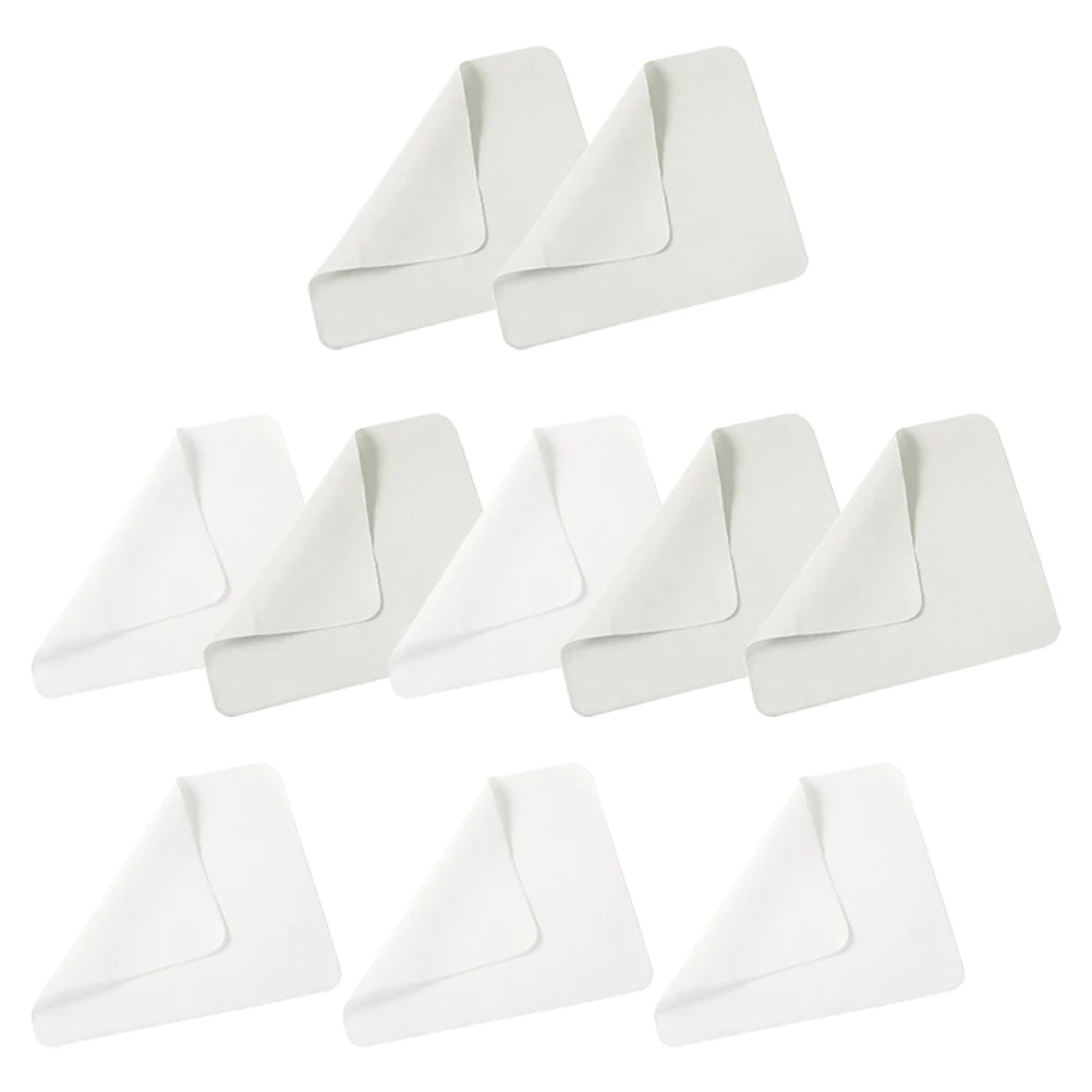 

10 pcs Microfiber Glasses Cleaner Cloth Wipes Lens Eyeglass Dust Oil Portable Reusable For Daily Use