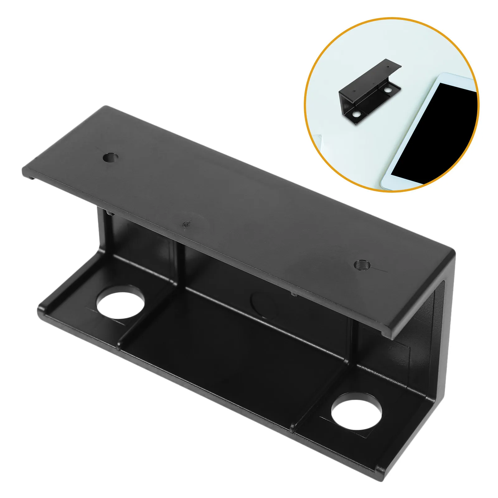 

1Set Laptop Stand Under Desk Holder Multifunctional Mount Adjustable Angle Shelf for Keyboard Router Computer Accessories