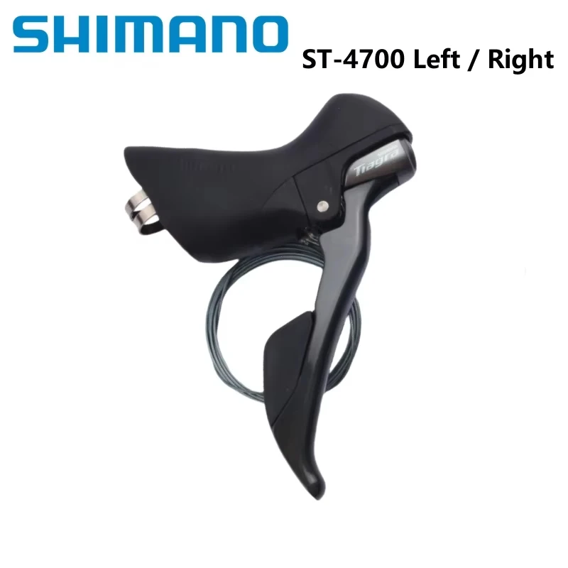 Shimano Tiagra 4700 Schalthebel, 10 Geschwindigkeiten, rechte Seite, schwarz, 2 Geschwindigkeiten, links, nur 1 Stück, Dual-Control-Hebel 4700 10s/2s, TIAGRA-Serie