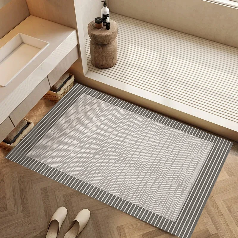 

Bath Mat Non-slip Absorbent Bathroom Carpet Bathtub Floor Mats Shower Room Entrance Doormat Toilet Footpad Bedroom Decoration