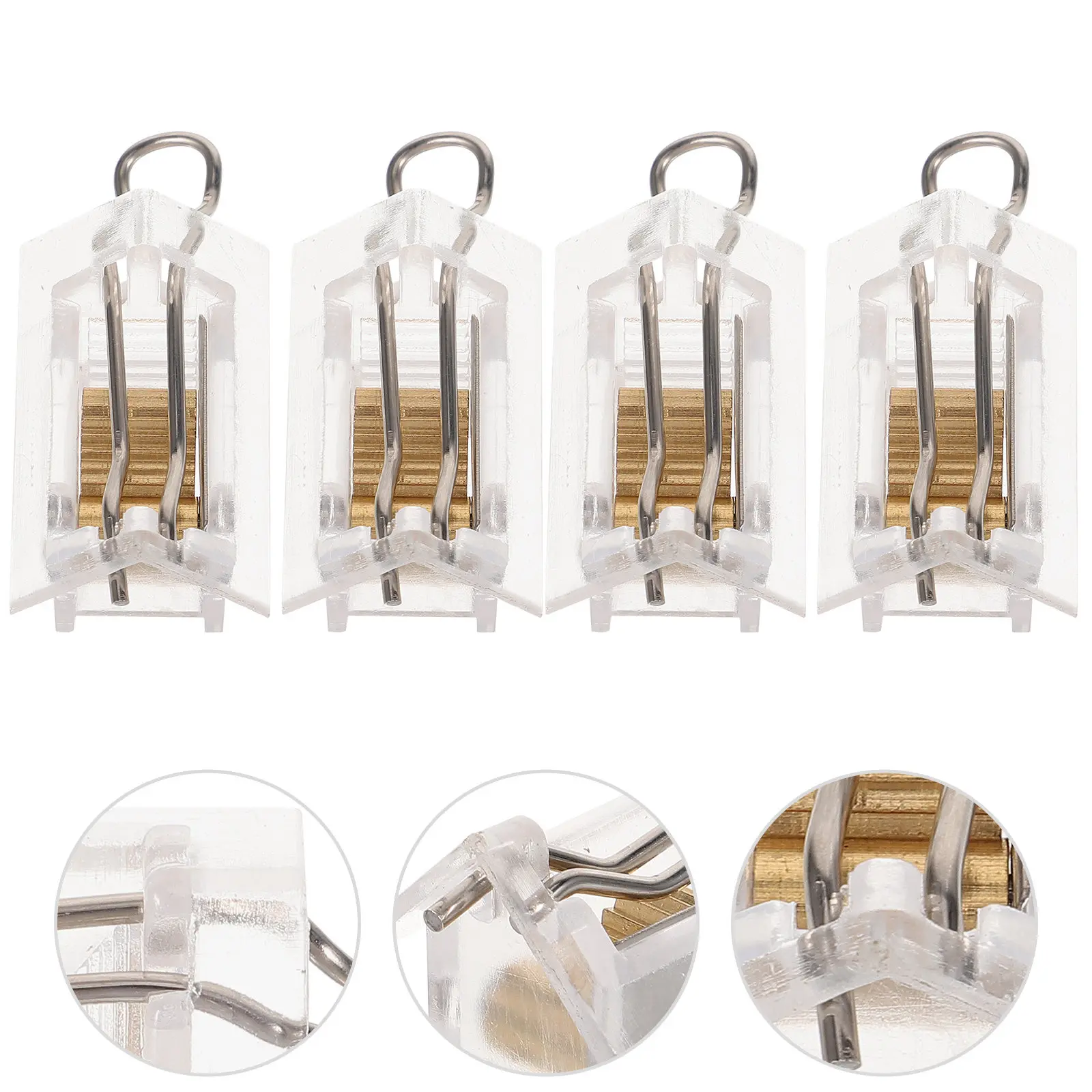 4Pcs Venetian Blind Cord Lock Gear Precision Engineered Sturdy Reusable Window Blind Hardware for Home Office Installation