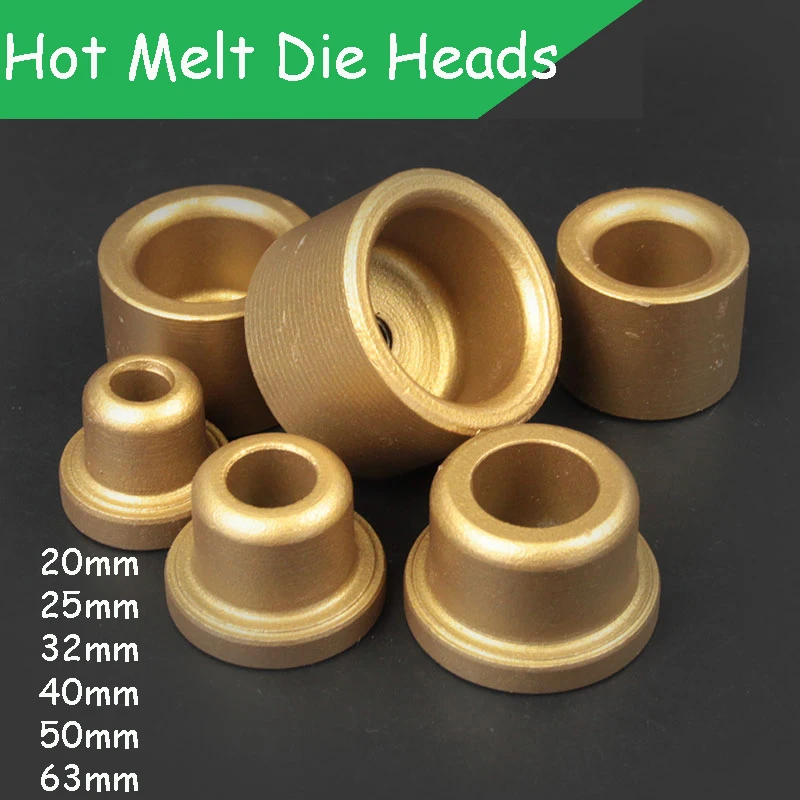 Hot Melt Die Head Thickening Hot Melt PPR20-63 Hot Melt Machine Accessories Household Double Positioning Air Hole Die Head