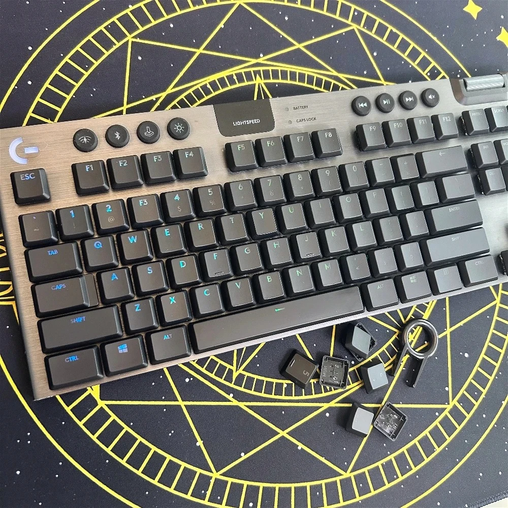 

Matte black keycaps suitable for G815/G913/G913TKL/G915/G915TKL mechanical keyboards, DIY translucent anti slip gaming keycaps