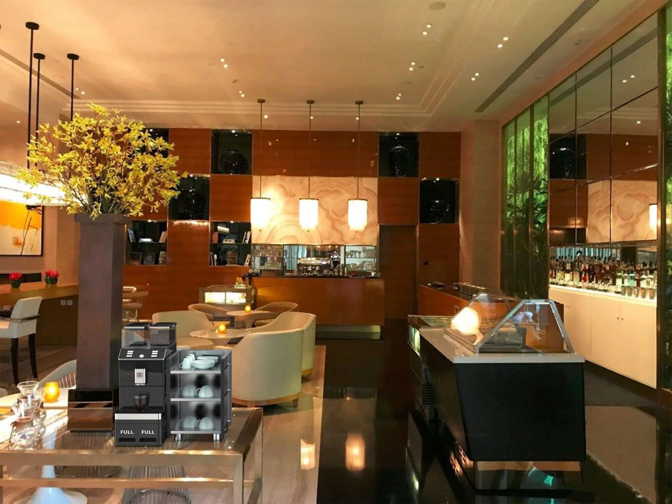 Commercial Big Capacity Electric Automatic Coffee Machine For Company Tea Bar