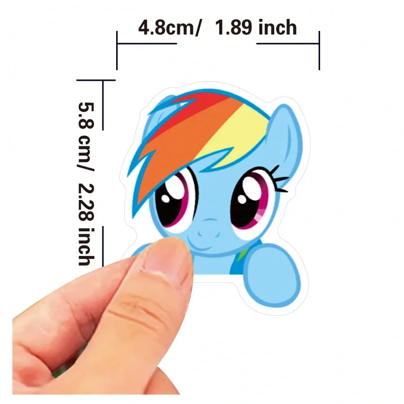 Hasbro My Little Pony 50pc Stickers - Decorations - Waterproof Stickers
