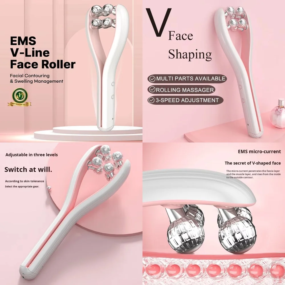 

Facial Diagnosis Instrument for EMS Roller Type Electric V Face Machine for Tightening Firming and Waterproof Facial