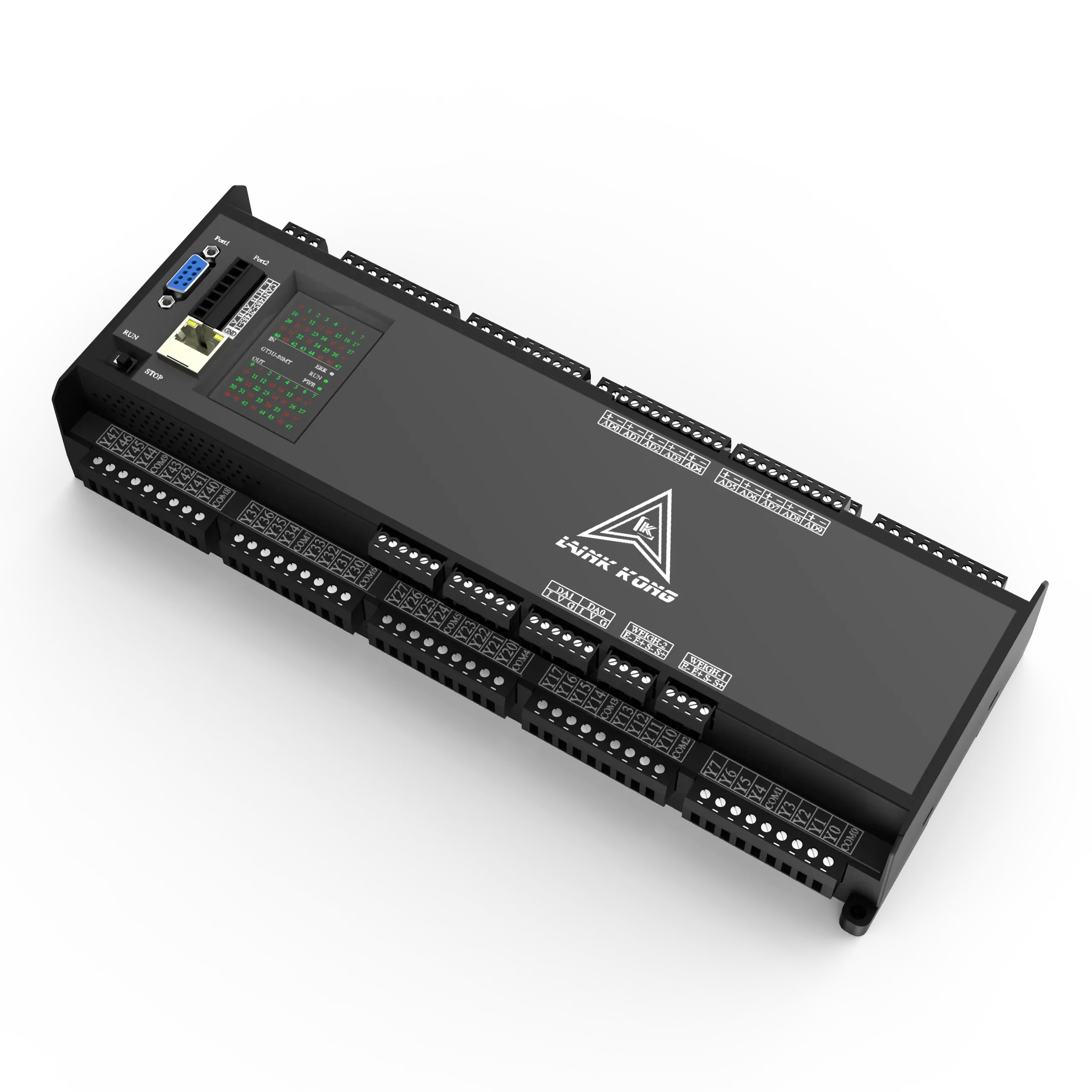 Ethernet GT3U 80MR 80MT  Input 40 PLC NPN 40 Transistor output OR 40 Relay output 10AD 2DA 2 Weigh function CAN  RS485