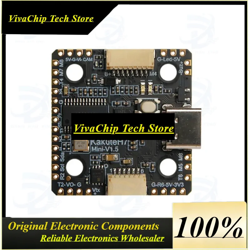 VIVaS1pcs For Kakute H7 Mini BMI270 H743 Flight Controller Baro OSD 1GB Onboard Flash 20X20mm 2-6S For RC FPV Drone