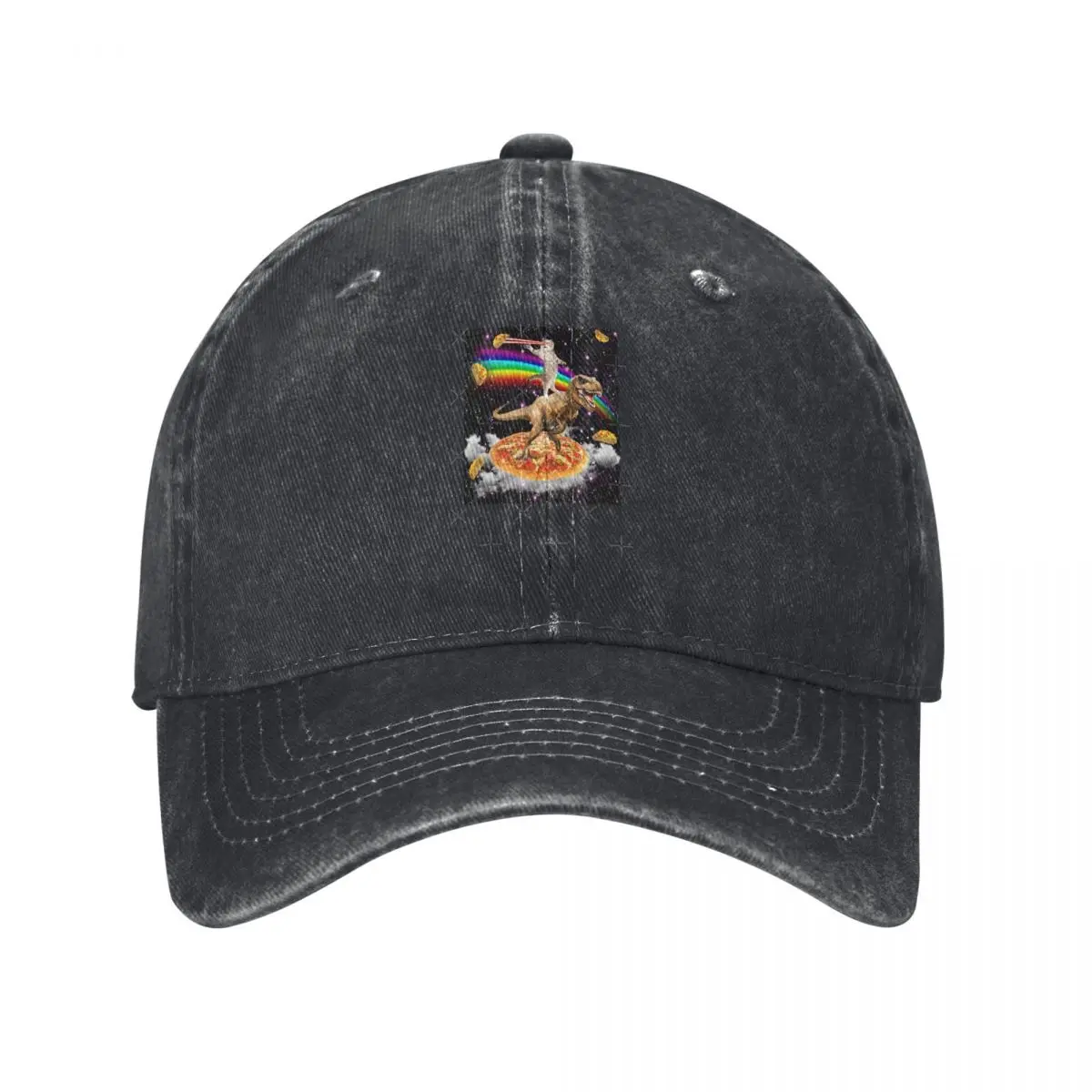 The ORIGINAL Galaxy Laser Eye Cat On Dinosaur On Pizza Fashion Baseball Cap Peaked Cap Men's Hat Women's Cap Sun Hats