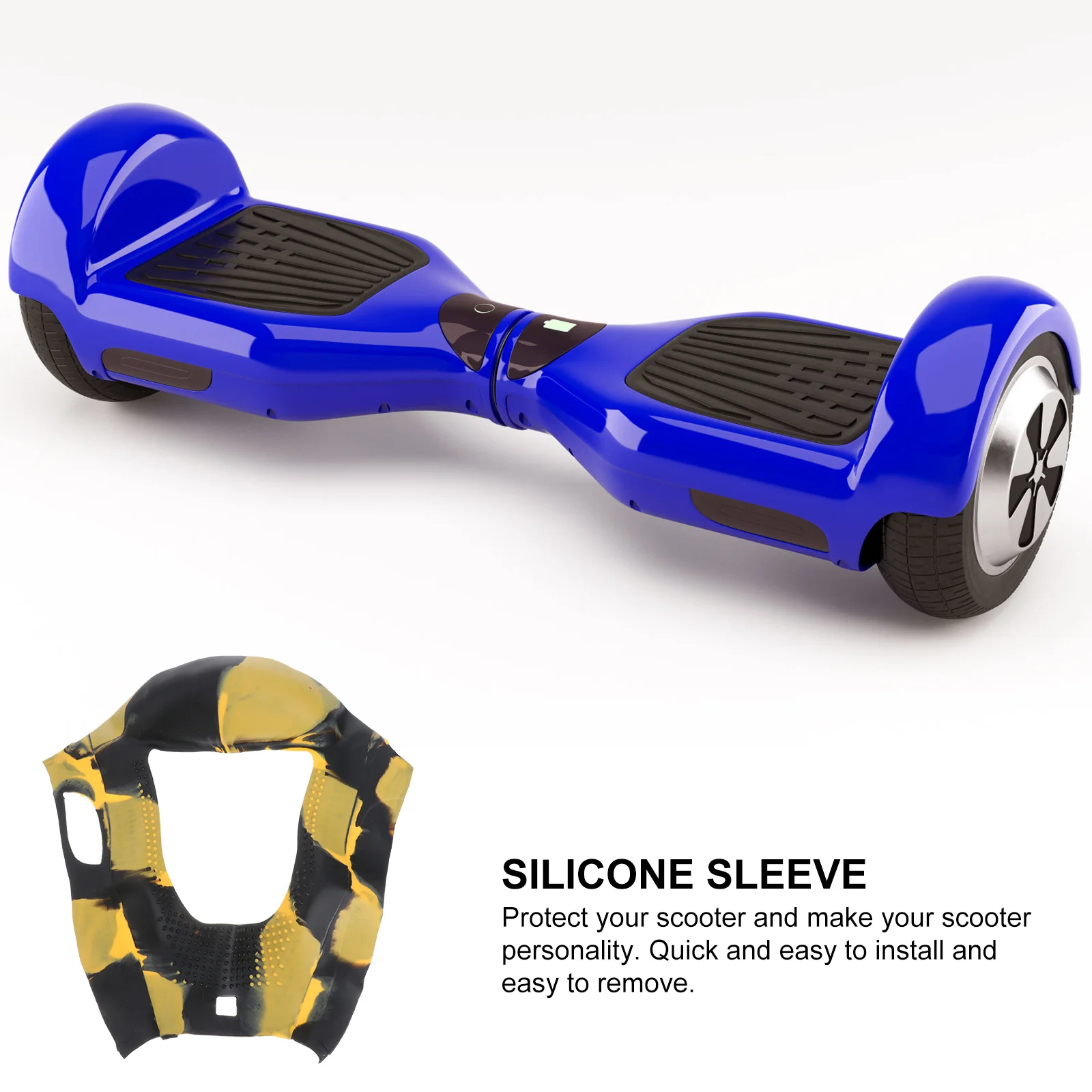 Capa de pele de silicone de 6,5 polegadas Proteção de corpo inteiro Fácil de instalar e remover Aparência de atualização de cor aleatória