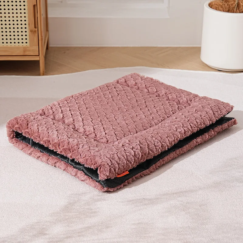 Autumn Winter Dog Bed Fleece Cat Nest Warm Long Kennel Sleeping Mat Pet Supplies for Small Dogs Cats Cozy