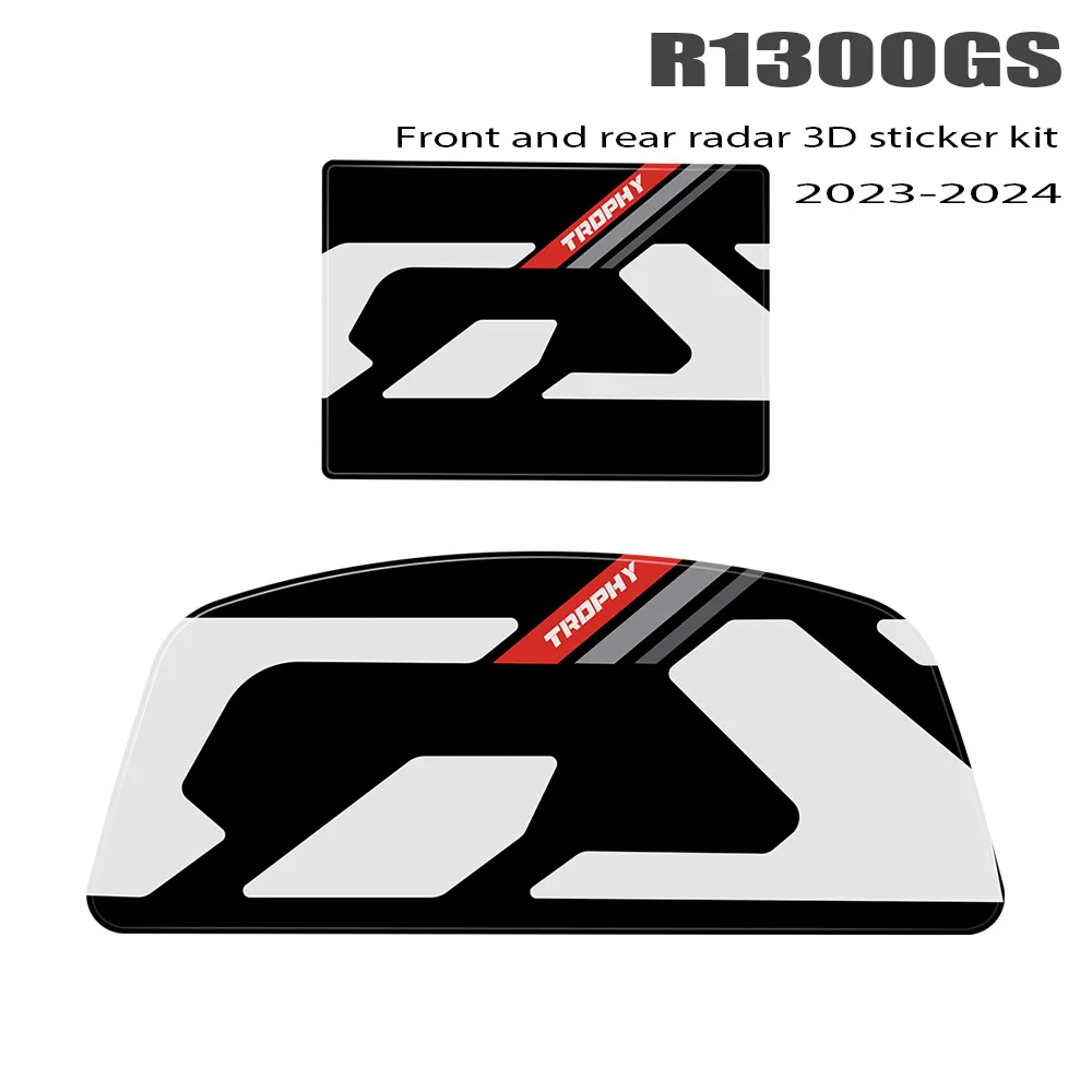 For R 1300 GS GS1300 2024 3D Epoxy Resin Sticker Front and Rear Radar Protection Kit