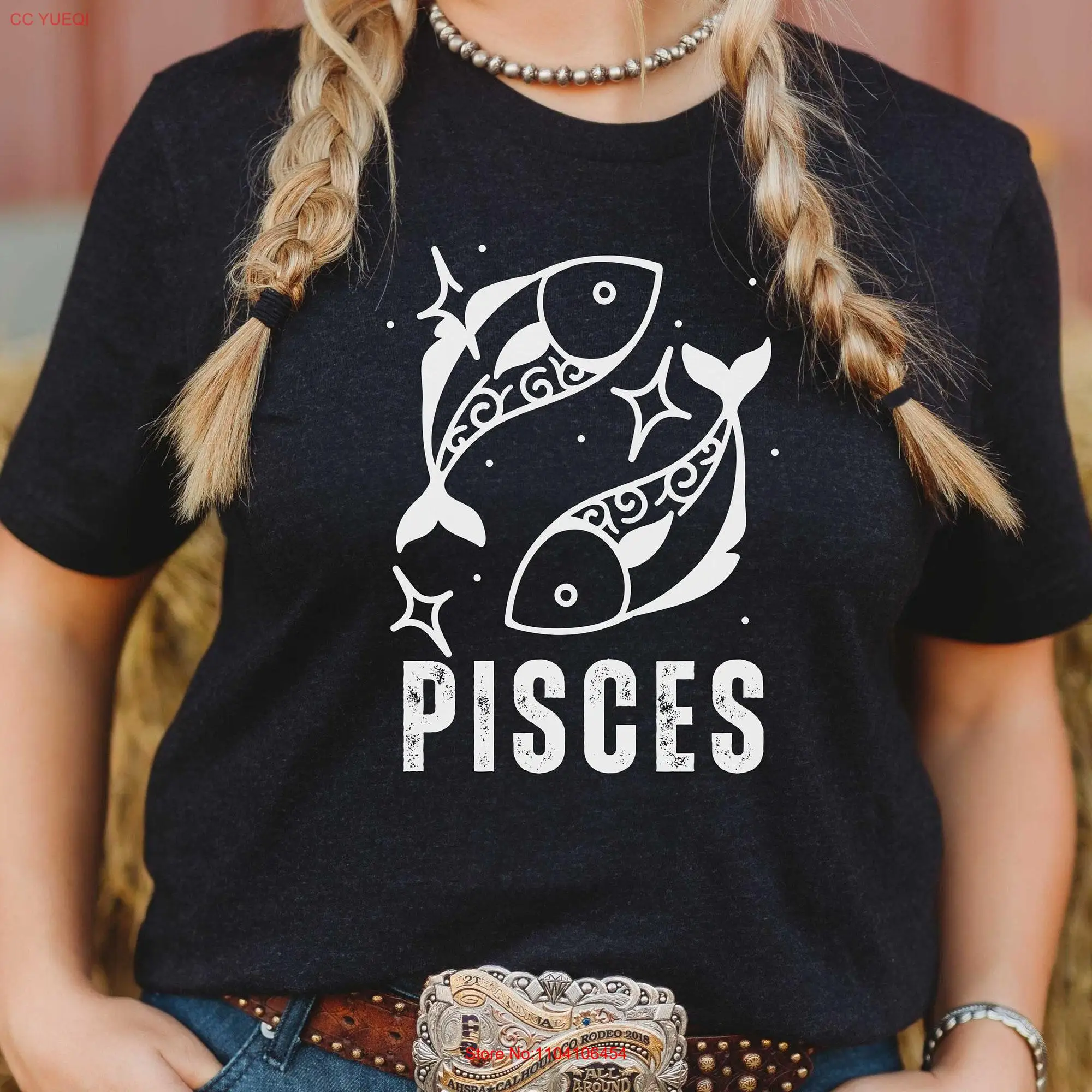 Zodiac Pisces T Shirt Celestial Birthday Astrology For long or short sleeves