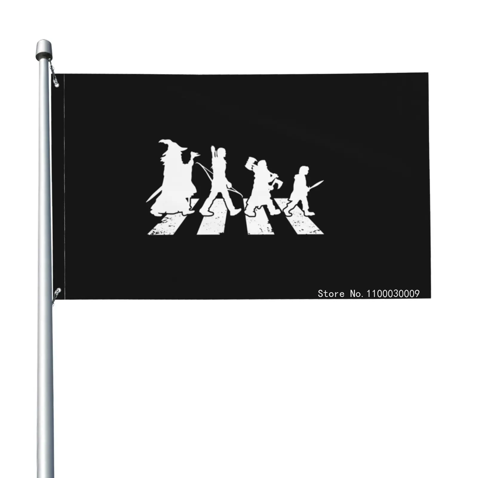 Bnwt Mordor Road Evolution Lord Rings Wizard Flag Banner Flying Promotion High Quality Graphic Printed Birthday Decoration