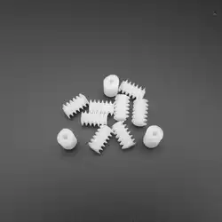 10Pcs/Lot Worm Reduction Gear 6*10mm Bore Hole Aperture:2MM 1.95MM Diameter 6MM Spindle Plastic Gears 6MMX10MM 0.5 Modulus 6102A