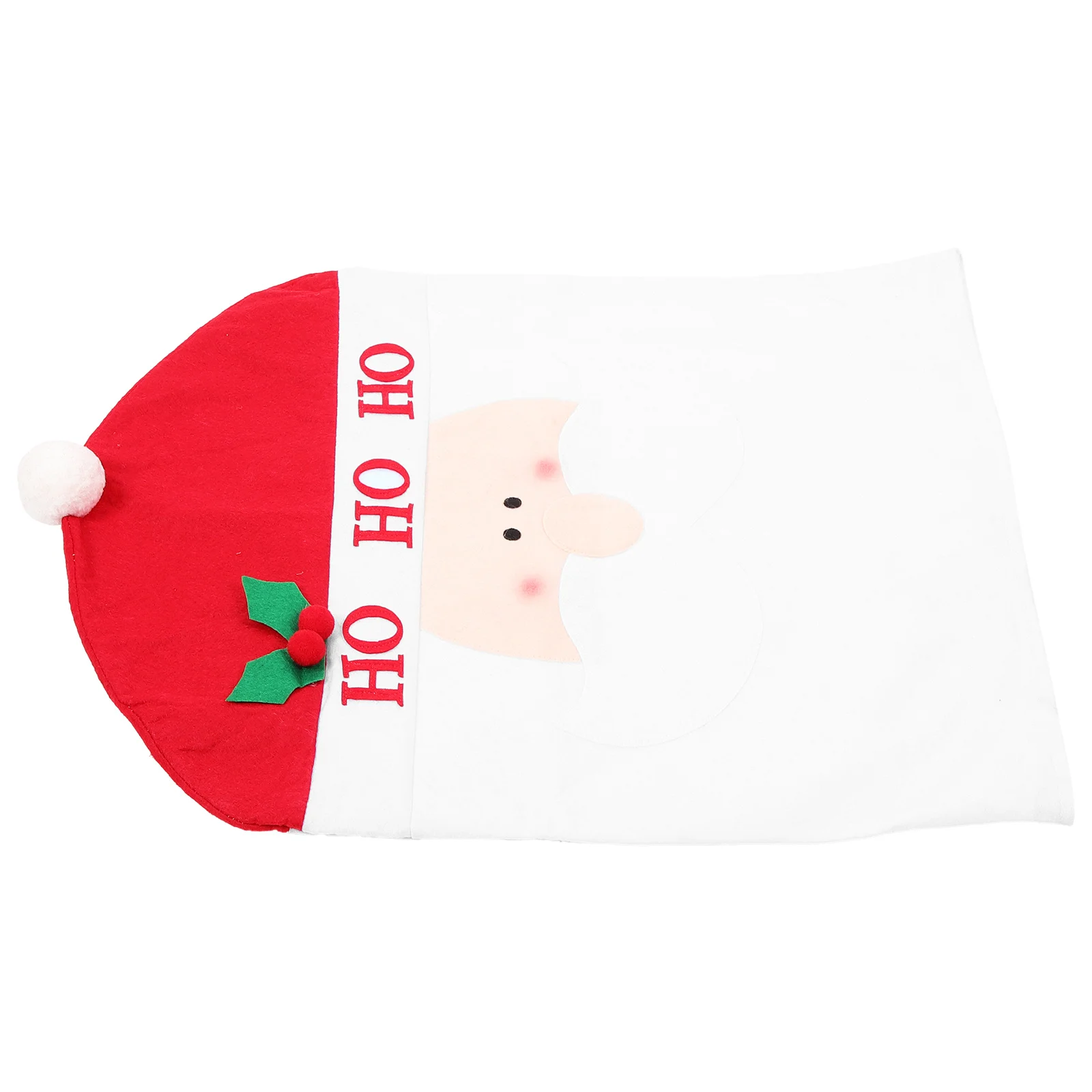 

1Pcs Christmas Chair Cover Santa Claus Decorative Seat Slipcover Xmas Dining Chair Protector for Family Restaurant Hotel Holiday