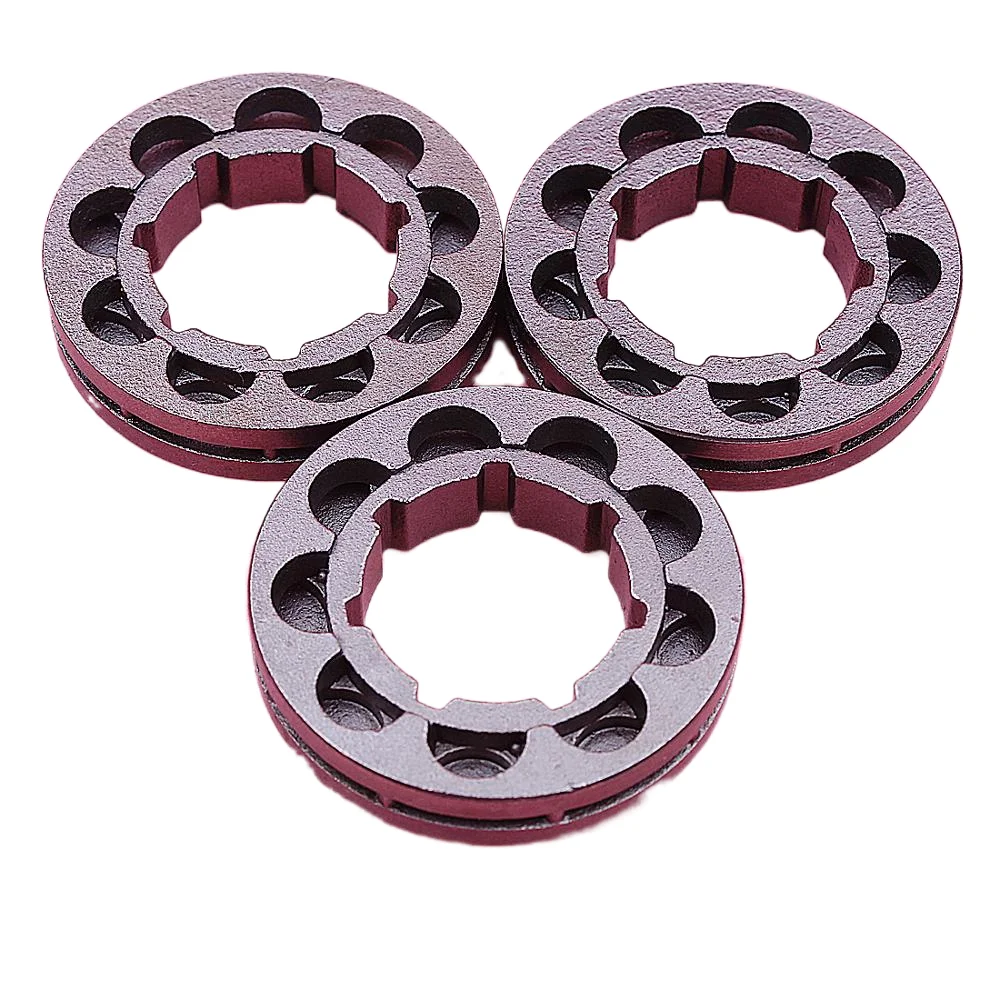 3pcs/lot .325 9 Tooth Chain Sprocket Rim Kit For Stihl Husqvarna Jonsered Homelite STD Spline 22mm Chainsaw Parts