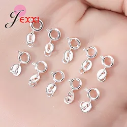 10PCS 925 Sterling Silver Metal Lobster Clasps Hooks Bracelet End Connectors for Jewelry Making DIY Necklace Accessories