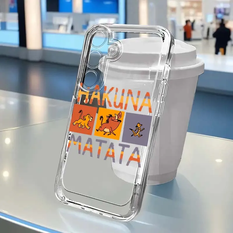 

Disney The Lion King Cool Phone Case For Samsung S25 S24 S23 S22 S21 S20 S10 Ultra Plus Edge FE 5G Transparent