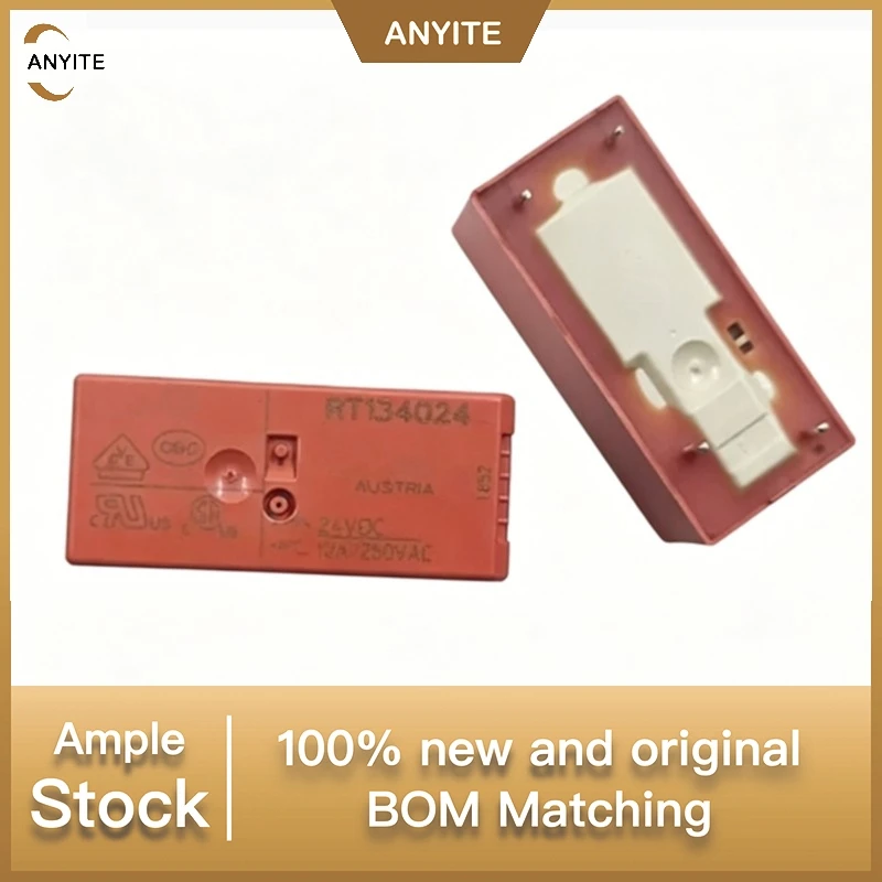 2Pcs/Lot RT134024  24VDC DC24V 24V 12A 4PIN