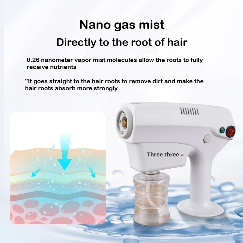 Barber Nano Blue Light Sprayer Negative Ion Electric Steam Spray