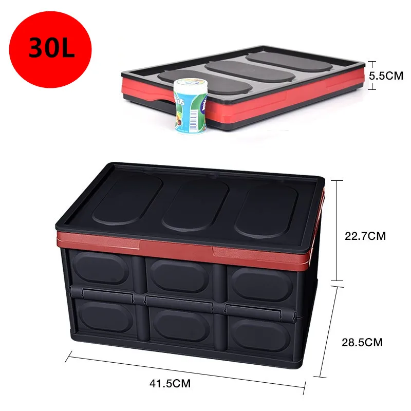 Car Trunk Storage Box Car Organizer Folding Storage Box Outdoor Camping Fishing Large Home Stowing Tidying Box Car Accessories