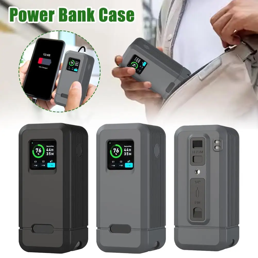 Protective Case For Anker Prime 20,000mAh 200W Power Bank Cover Battery Charge Storage Box Shell TF/SM Card SIM Pin Slot