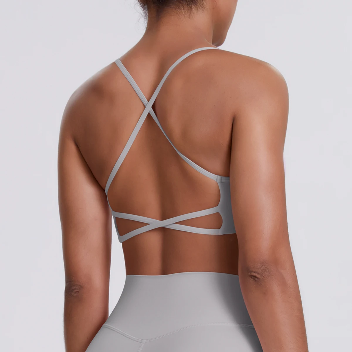 Sport-BH Nahtloses Yoga-Top Damen Fitness-Artikel Gym Active Wear Back Cross Workout Push-up Fitness Laufunterwäsche – Detail 28