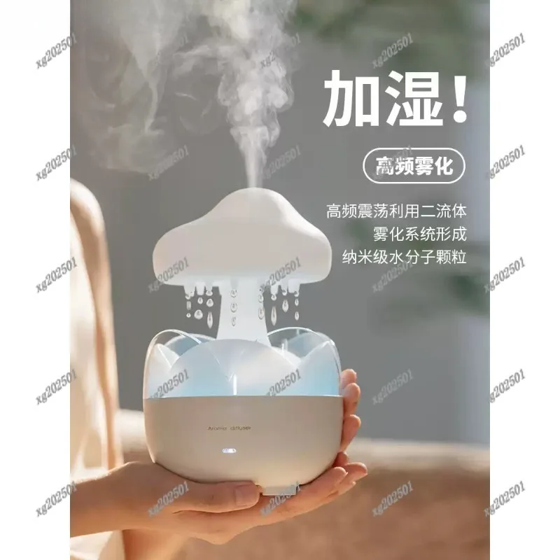 

Мини-увлажнитель воздуха Cloud Rain с ультразвуковым аромадиффузором для дома, офиса и спальни